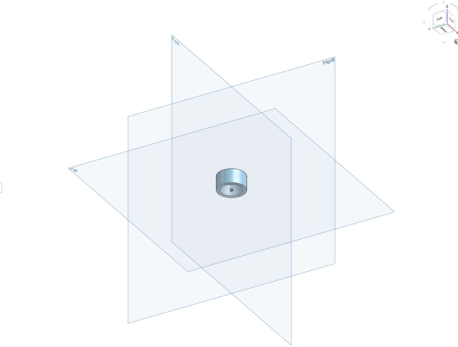 CAD render of the cap design in Onshape